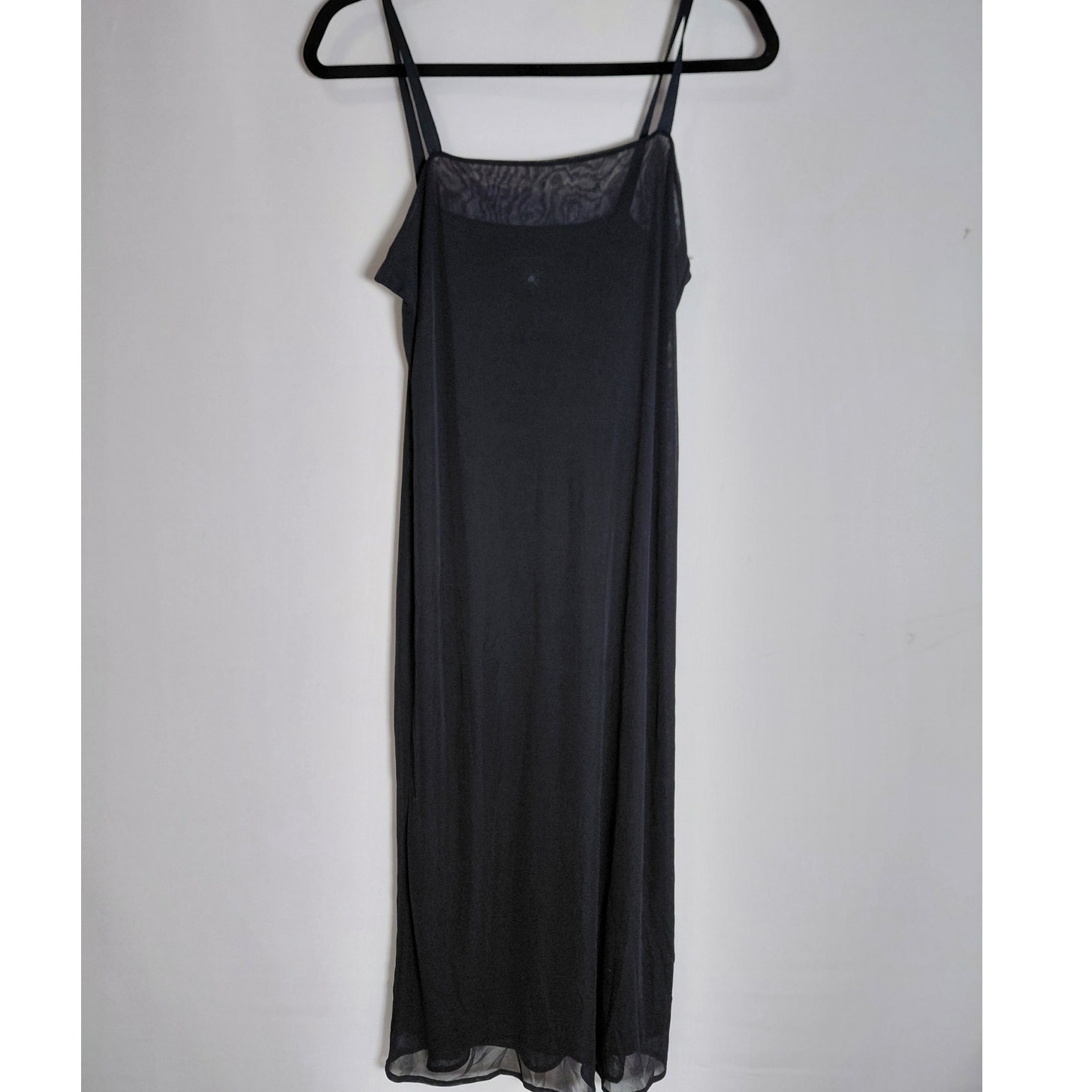 Banana Republic Black Slip Dress Solid Sleeveless Midi Women Size S